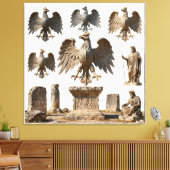 IllyrianAltarRelics-SacredEagleArtBundleV HERSYM  キャンバスプリント (インサイチュ (リビング))