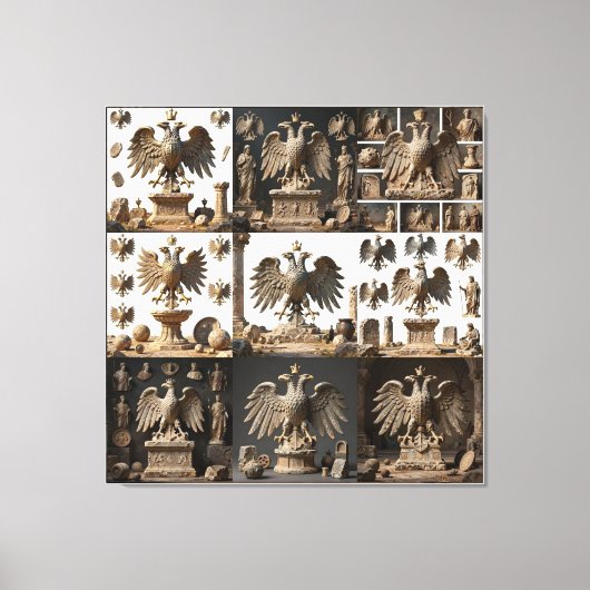 IllyrianAltarRelicsSacredEagleArtBundle IX HERSYM  キャンバスプリント (正面)
