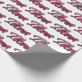 Ilona faded pink personalisiertes Geschenkpapier ラッピングペーパー (角)