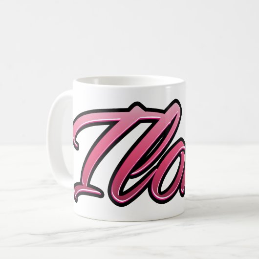 Ilona faded pink Tasse Teetasse Kaffeetasse コーヒーマグカップ (正面左)