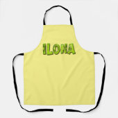 Ilona Name Kiwi Design Küchenschürze Schürze エプロン (正面)