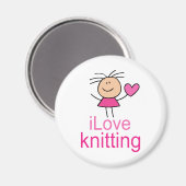 iLove編み物 マグネット (正面/裏面)