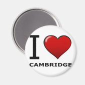 ILOVE CAMBRIDGE, MA – マサチューセッツ州 マグネット (正面/裏面)