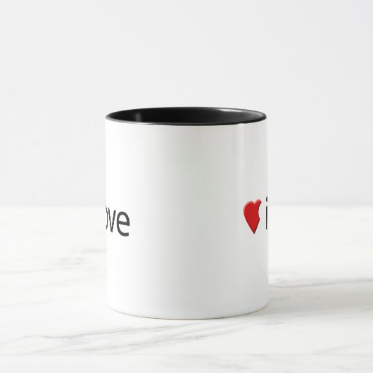 iLove - I Love Parody Coffee Mug マグカップ (中央)