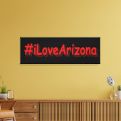「#iLoveArizona」かわいいデザイン。買今 キャンバスプリント (インサイチュ (リビング))