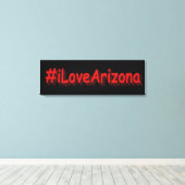 「#iLoveArizona」かわいいデザイン。買今 キャンバスプリント (インサイチュ (ウッドフロア))