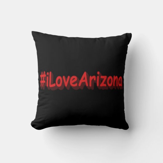 「#iLoveArizona」かわいいデザイン。買今 クッション (正面)