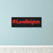 「#iLoveBelgium」かわいいデザイン。買今 キャンバスプリント (インサイチュ (ウッドフロア))