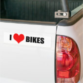Ilovebikes バンパーステッカー (トラック上)