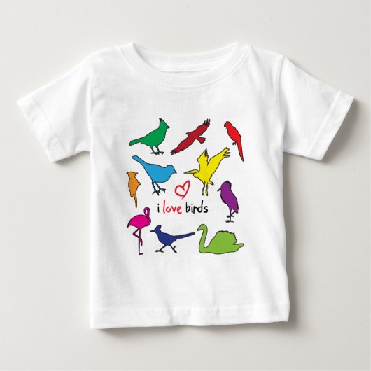 ilovebirds ベビーTシャツ (正面)