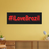 「#iLoveBrazil」かわいいデザイン。買今 キャンバスプリント (インサイチュ (リビング))