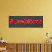 「#iLoveCalifornia」かわいいデザイン。買今 キャンバスプリント (インサイチュ (リビング))