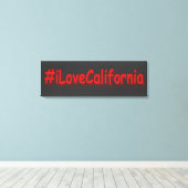 「#iLoveCalifornia」かわいいデザイン。買今 キャンバスプリント (インサイチュ (ウッドフロア))