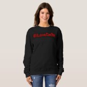 "#iLoveDelhi" Cute Design. Buy Now スウェットシャツ (正面フル)