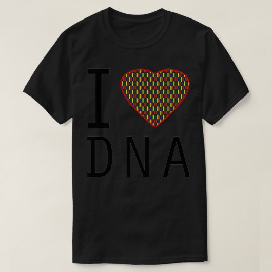 iLoveDNA Tシャツ (デザイン正面)