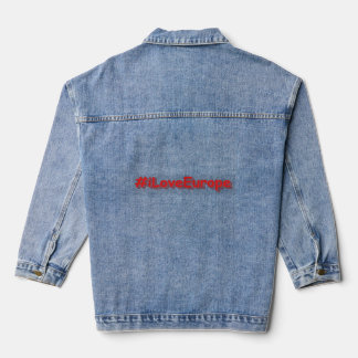 「#iLoveEurope」かわいいデザイン。買今 デニムジャケット