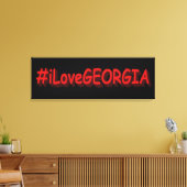 「#iLoveGEORGIA」かわいいデザイン。買今 キャンバスプリント (インサイチュ (リビング))