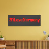 "#iLoveGermany" Cute Design. Buy Now キャンバスプリント (インサイチュ (リビング))