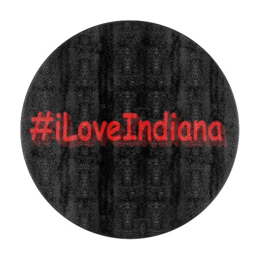 「#iLoveIndiana」かわいいデザイン。買今 カッティングボード (正面)