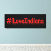「#iLoveIndiana」かわいいデザイン。買今 キャンバスプリント (インサイチュ (ウッドフロア))
