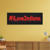 「#iLoveIndiana」かわいいデザイン。買今 キャンバスプリント (インサイチュ (リビング))