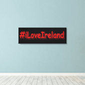 「#iLoveIrelands」かわいいデザイン。買今 キャンバスプリント (インサイチュ (ウッドフロア))