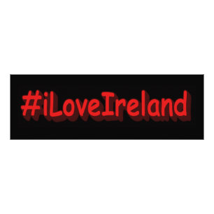 「#iLoveIrelands」かわいいデザイン。買今 フォトプリント