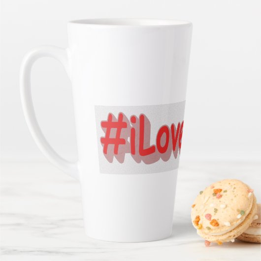 「#iLoveITALY」かわいいデザイン。買今 カフェラテマグ (インサイチュ)