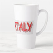 「#iLoveITALY」かわいいデザイン。買今 カフェラテマグ (右)