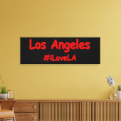 「#iLoveLA」かわいいデザイン。買今 キャンバスプリント (インサイチュ (リビング))