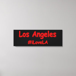 「#iLoveLA」かわいいデザイン。買今 キャンバスプリント