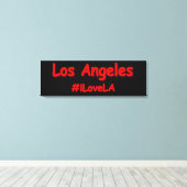 「#iLoveLA」かわいいデザイン。買今 キャンバスプリント (インサイチュ (ウッドフロア))