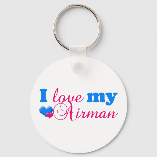 Ilovemyairman_frontwhearts_2 キーホルダー (正面)