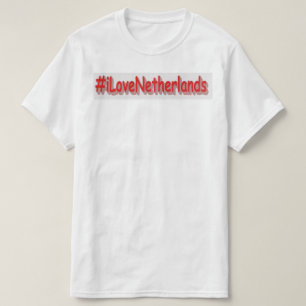 「#iLoveNetherlands」かわいいデザイン。買今 Tシャツ