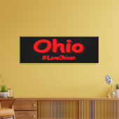 「#iLoveOhioan」かわいいデザイン。買今 キャンバスプリント (インサイチュ (リビング))