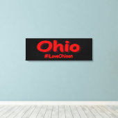 「#iLoveOhioan」かわいいデザイン。買今 キャンバスプリント (インサイチュ (ウッドフロア))
