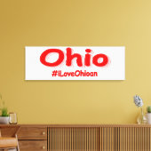 「#iLoveOhioan」かわいいデザイン。買今 キャンバスプリント (インサイチュ (リビング))