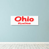 「#iLoveOhioan」かわいいデザイン。買今 キャンバスプリント (インサイチュ (ウッドフロア))