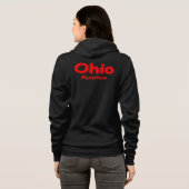 「#iLoveOhioan」かわいいデザイン。買今 パーカ (裏面フル)
