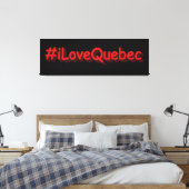 「#iLoveQuebec」かわいいデザイン。買今 キャンバスプリント (インサイチュ (寝室))