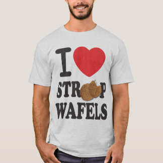 iLoveStroopwafels.comの署名のTシャツ Tシャツ