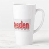 「#iLoveSweden」かわいいデザイン。今買マグ カフェラテマグ (右)
