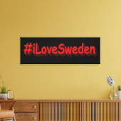 「#iLoveSweden」かわいいデザイン。買今 キャンバスプリント (インサイチュ (リビング))