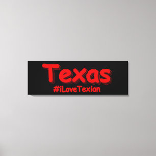 「#iLoveTexian」かわいいデザイン。買今 キャンバスプリント