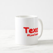 「#iLoveTexian」かわいいデザイン。買今 コーヒーマグカップ (正面右)