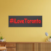 「#iLoveToronto」かわいいデザイン。買今 キャンバスプリント (インサイチュ (リビング))