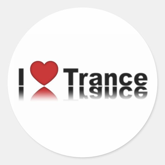 ILoveTrance ラウンドシール (正面)