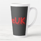 「#iLoveUK」かわいいデザイン。買今 カフェラテマグ (右)