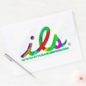 ils色 長方形シール (封筒)