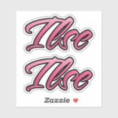 Ilse faded pink Aufkleber Sticker Stickerset シール (シート)